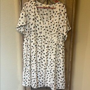 Entro White Polka Dot Dress